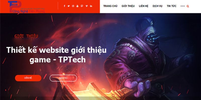 TPTech - Đơn vị thiết kế website chuyên nghiệp