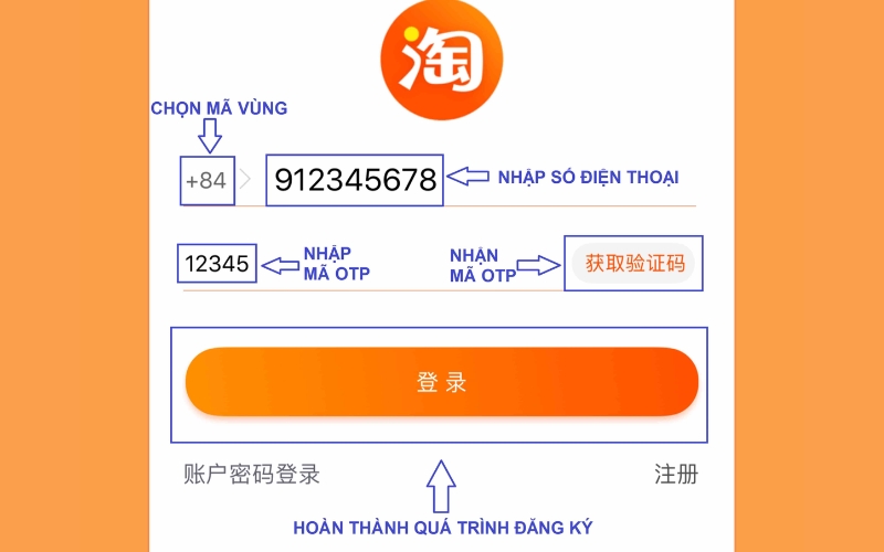 tạo tài khoản mua hàng