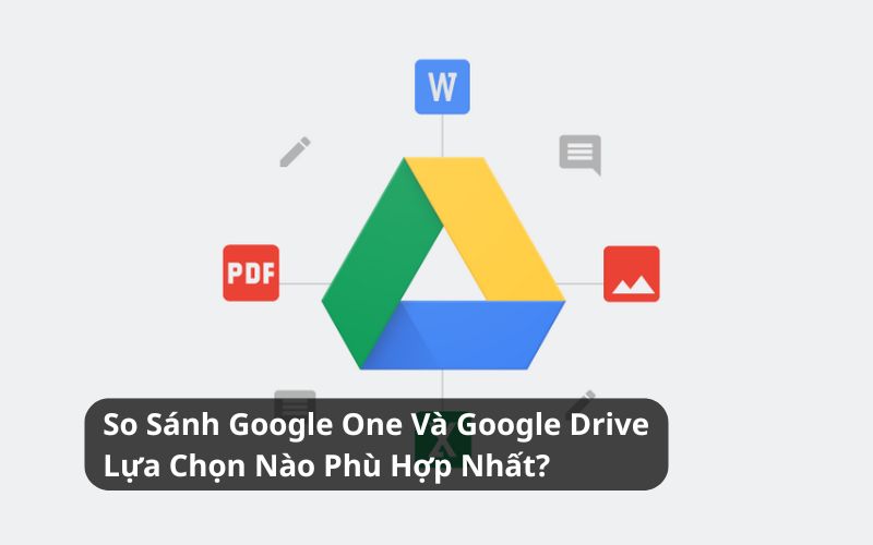 so sánh goolge one và google drive