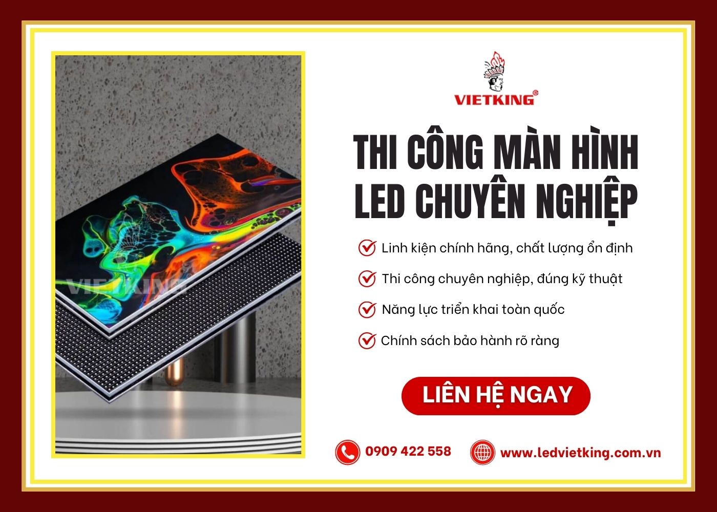 VIETKING - Đơn vị thi công màn hình LED chuyên nghiệp